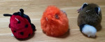 Vintage 1990s Puffkins - Lady Bug, Lion, Raccoon