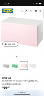 Ikea bench/toybox