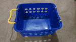 little blue basket wagon
