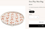 Play Mat Bag Cotton Canvas (Clean)