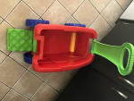 Fisher Price Little People Builders Wagon & Mega Bloks Duplo Set