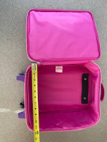 Shopkins pink rolling luggage
