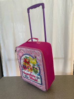 Shopkins pink rolling luggage