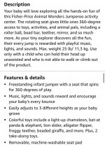Fisher-Price Baby Bouncer Animal Wonders Jumperoo