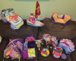 LARGE LOT (2) of Manhattan Toy branded Groovy Girl doll furniture
