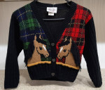 NEW - Girl's Horse Lover Sweater & Horses Puzzle Book - Horse - Pony