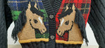 NEW - Girl's Horse Lover Sweater & Horses Puzzle Book - Horse - Pony