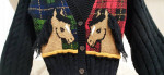 NEW - Girl's Horse Lover Sweater & Horses Puzzle Book - Horse - Pony