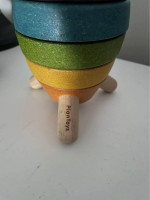 PlanToys Wooden Sorting and Stacking Rocket with Astronaut