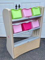 Step2 Plastic Playroom Organizer & Toy Storage Bin Unit