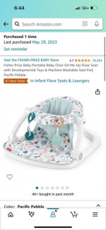 Portable baby chair