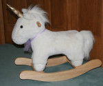 Rocking horse unicorn, pottery barn