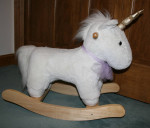 Rocking horse unicorn, pottery barn