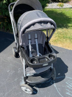 Graco DuoGlider Double Stroller Folding with Baby Carrier