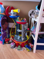 Toddler car seat and boxes