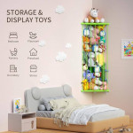 #1045 Corner Stuffed Animal Storage Toy Organizer