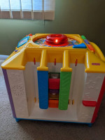 kids toys Fisher-Price Incrediblock activity center, w/extra blocks