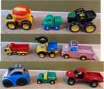 kids toys, toy trucks and cars, 4 for $10