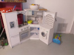 KidKraft Corner Kitchen, Food, and Shopping Cart.