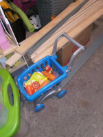 KidKraft Corner Kitchen, Food, and Shopping Cart.