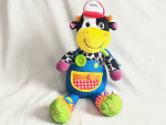 Lamaze Learning Curve Learn To Dress Cow Plush Stuffed Preschool Toy