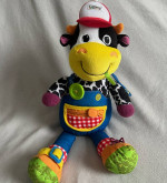 Lamaze Learning Curve Learn To Dress Cow Plush Stuffed Preschool Toy