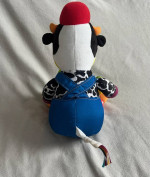 Lamaze Learning Curve Learn To Dress Cow Plush Stuffed Preschool Toy