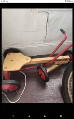 Vintage kids radio flyer row cart
