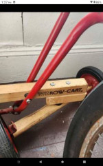 Vintage kids radio flyer row cart