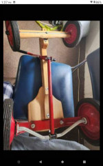 Vintage kids radio flyer row cart