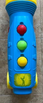 Jam'n LiL Pro Kids Toy Golf Set w/Caddy Clubs Balls Holes Indoor/Outdo