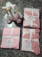 Honest Baby Quilt, Blankets, Plush Rattle