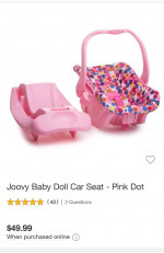 Toy car seat