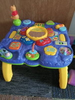Learning table and leaning push toy