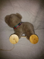 Vintage Applause bear pull toy