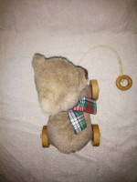 Vintage Applause bear pull toy