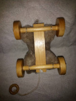 Vintage Applause bear pull toy