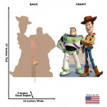 Brand New Cardboard Buzz & Woody Life Size Cardboard Cutout Standup Di