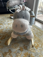 Plush toy donkey rocker