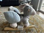 Plush toy donkey rocker