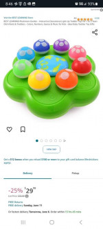 BRAND NEW Mushroom Garden Toy