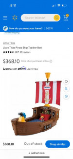 Pirate Ship Toddler bed