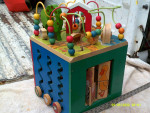 vintage wood educational activity toy