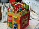 vintage wood educational activity toy