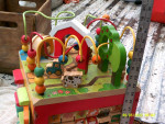 vintage wood educational activity toy