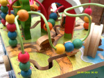 vintage wood educational activity toy