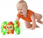 Bright Starts Roll and Glow Monkey Crawling Baby Toy