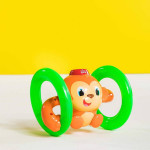 Bright Starts Roll and Glow Monkey Crawling Baby Toy