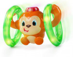 Bright Starts Roll and Glow Monkey Crawling Baby Toy