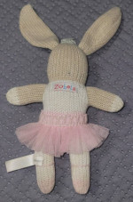 Zubels Hand Knit Ballet Bunny Baby/Child Toy